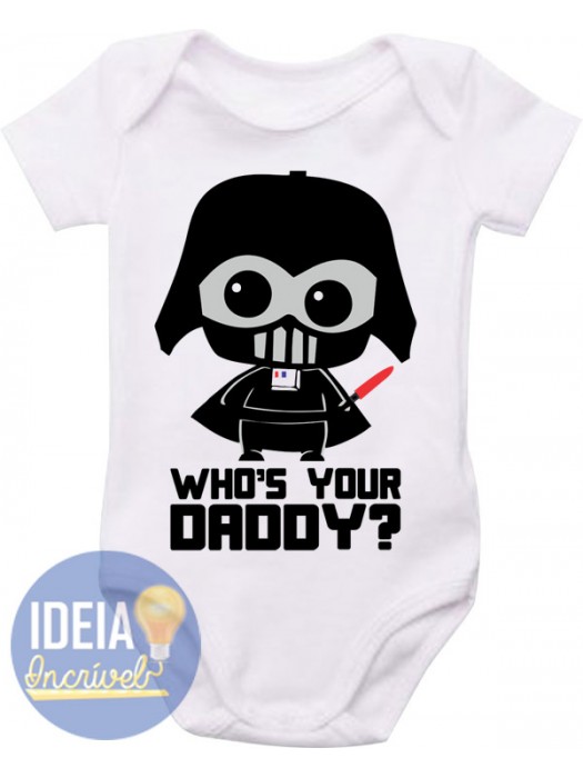 Body Infantil - Star Wars (Who's your Daddy?)
